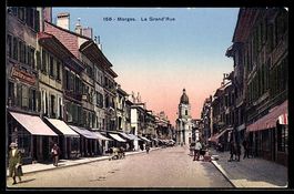 AK Morges, La Grand` Rue